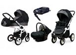 BabyLux® Alu Way | 4in1 Kinderwagen Bambimo | Optical Black | Kombikinderwagen | Kinderwagenset | Is