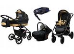 BabyLux® Largo | 4in1 Kinderwagen Bambimo | Black Coffe | Kombikinderwagen | Kinderwagenset