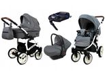 BabyLux® Optimal | 4in1 Kinderwagen Bambimo | Grey Flex | Kombikinderwagen | Kinderwagenset