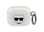Karl Lagerfeld Kla3Uchgs Airpods 3Cover Srebrny/Silver Glitter Choupette