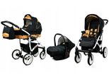 BabyLux® Largo | 3in1 Kinderwagen Set | Gold Star | Kombikinderwagen | Kinderwagenset | Buggy +