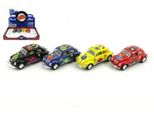 Auto Kinsmart Vw Maggiolino Classico Metallo/Plastica 13Cm Retrattile 4 Colori 12Pz In Scatola