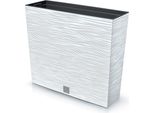 Prosperplast Vaso Da Fiori Furu Case Tower Bianco 58 Cm