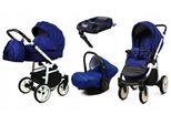 BabyLux® Color Lux | 3in1 Kinderwagen Bambimo | Sailor Blue | Kombikinderwagen | Kinderwagenset | Is
