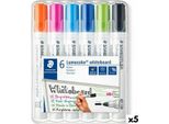 Set Di Pennarelli Staedtler Lumocolor 351 6 Pezzi Lavagna Bianca (5 Pezzi)