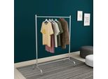 Armadio Staffanstorp Con Appendiabiti Armadio 137 X 104 X 48 Cm Appendiabiti Stabile Appendiabiti Argento