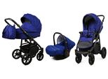 BabyLux® Color Lux | 3in1 Kinderwagen Bambimo | Sailor Blue | Kombikinderwagen | Kinderwagenset | Bu