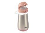 Bottiglia Da 350 Ml In Acciaio Inox + Manico - Rosa Antico