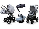 BabyLux® Sky Lark | 4in1 Kinderwagen Bambimo | Silver Flex | Kombikinderwagen | Kinderwagenset | Iso