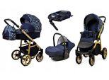 BabyLux® Color Lux | 3in1 Kinderwagen Set | Forest Deer | Kombikinderwagen | Kinderwagenset | Is