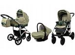 BabyLux® Largo | 3in1 Kinderwagen Bambimo | Fern Leaf | Kombikinderwagen | Kinderwagenset | Buggy +