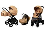 BabyLux® Color Lux | 4in1 Kinderwagen Set | Sand Pearl | Kombikinderwagen | Kinderwagenset | Bug