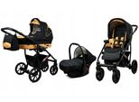 BabyLux® Largo | 3in1 Kinderwagen Bambimo | Gold Star | Kombikinderwagen | Kinderwagenset | Buggy +