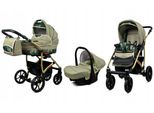 BabyLux® Largo | 3in1 Kinderwagen Bambimo | Fern Leaf | Kombikinderwagen | Kinderwagenset | Buggy +