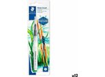 12X Staedtler 949 BK-1-C Spazzola Per Acqua 1 St Bk