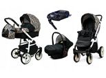 BabyLux® Color Lux | 4in1 Kinderwagen Bambimo | Gold Grille | Kombikinderwagen | Kinderwagenset | Is