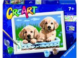Ravensburger Creart Pittura Con I Numeri: Simpatici Cuccioli 18X13Cm