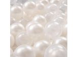 Kiddymoon Palline Da Piscina Per Bambini Palline Di Plastica Per Bambini Palline Da Gioco Da 6Cm Eu, Perla/Trasparente, 300 Palline/6Cm