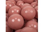 Kiddymoon 300 Palline/7Cm Palline Per Bambini Palline Da Piscina Palline Di Plastica Lisce Per Bambini Eu, Colore Salmone