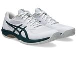 Tennisschuh ASICS GAME FF, Gr. 41,5, weiß, saxon grün, Textil, Synthetik, sportlich, Schuhe, Multicourt-Schuhe