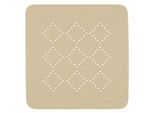 Tappeto Doccia Spirella Tappeto Da Bagno Tappeto Doccia Antibatterico Antiscivolo Con Ventose - Greenland Bahama Beige - Circa 55 X 55 Cm