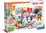 Clementoni Puzzle Supercolor Floor - 44 Cats 40 DíLků
