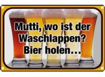 Vianmo Insegna Di Latta 12X18 Cm Bier Mutti Wo Waschlappen Bier Holen
