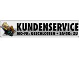 Vianmo Insegna Di Latta 10X46 Cm Kundenservice Mo-Fr, Sa So Zu