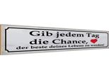 Vianmo Insegna In Legno 10X46 Cm Gib Jedem Tag Chance Das Beste