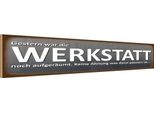 Vianmo Insegna In Legno 10X46 Cm Gestern War Werkstatt AufgeräUmt