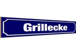 Vianmo Insegna In Legno 10X46 Cm Grillecke Grillen