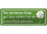 Vianmo Insegna Di Latta 10X27 Cm Wer Kleine Dinge SchäTzt GlüCk