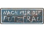 Vianmo Insegna Di Latta 10X27 Cm Nach Mit Die Putzfrau