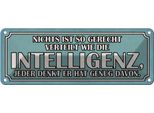 Vianmo Insegna Di Latta 10X27 Cm Intelligenz Gerecht Verteilt