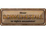 Vianmo Insegna Di Latta 10X27 Cm Schweinestall TäGlich Auszumisen