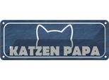Vianmo Insegna Di Latta 10X27 Cm Katzen Papa