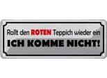 Vianmo Insegna Di Latta 10X27 Cm Rollt Roten Teppich Wieder Ein