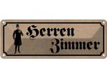 Vianmo Insegna Di Latta 10X27 Cm Herren Zimmer Toilette
