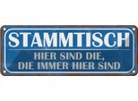 Vianmo Insegna Di Latta 10X27 Cm Stammtisch Hier Sind Die Immer