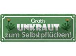 Vianmo Insegna Di Latta 10X27 Cm Gratis Unkraut SelbstpflüCker
