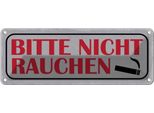 Vianmo Insegna Di Latta 10X27 Cm Bitte Nicht Rauchen