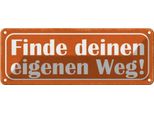 Vianmo Insegna Di Latta 10X27 Cm Finde Deinen Eigenen Weg