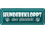 Vianmo Insegna Di Latta 10X27 Cm Hundebekloppt Aber GlüCklich