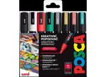 Set Di Pennarelli Posca 1,8 - 2,5 Mm - Natale (8 Pz)