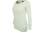 Urban Classics Donna Melange Girocollo, Taglia: Xl; Colore: Menta/Bianco