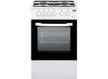 Beko CSS42014FW Küchenherd Freistehender Kocher Weiß Gaskochfeld B