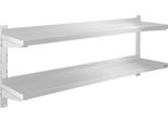 Scaffale A Muro Royal Catering - 2 Ripiani - 140 Cm