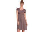 Abito Da Donna Con Scollo A V ; Cappuccino S/M 36/38