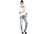 Giacca Blazer Corta Da Donna; M, Bianco