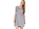 Abito Con Fiocco Mini Abito; Grigio S/36